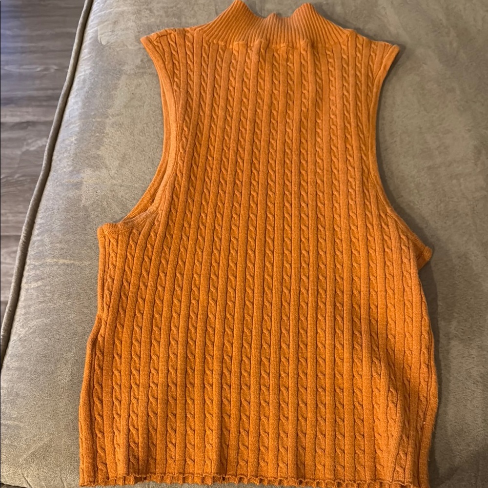 Cotton On Orange Sleeveless Knit Top